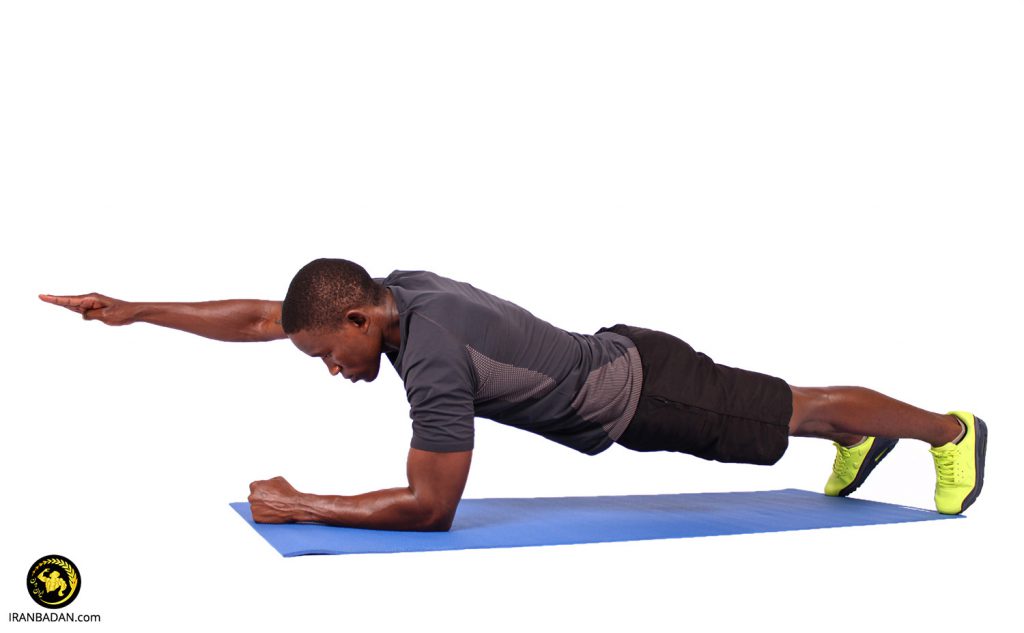 آموزش حرکت پلانک یک دست (Single Arm Plank)